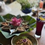 Flowers, food and drinks in Thailand